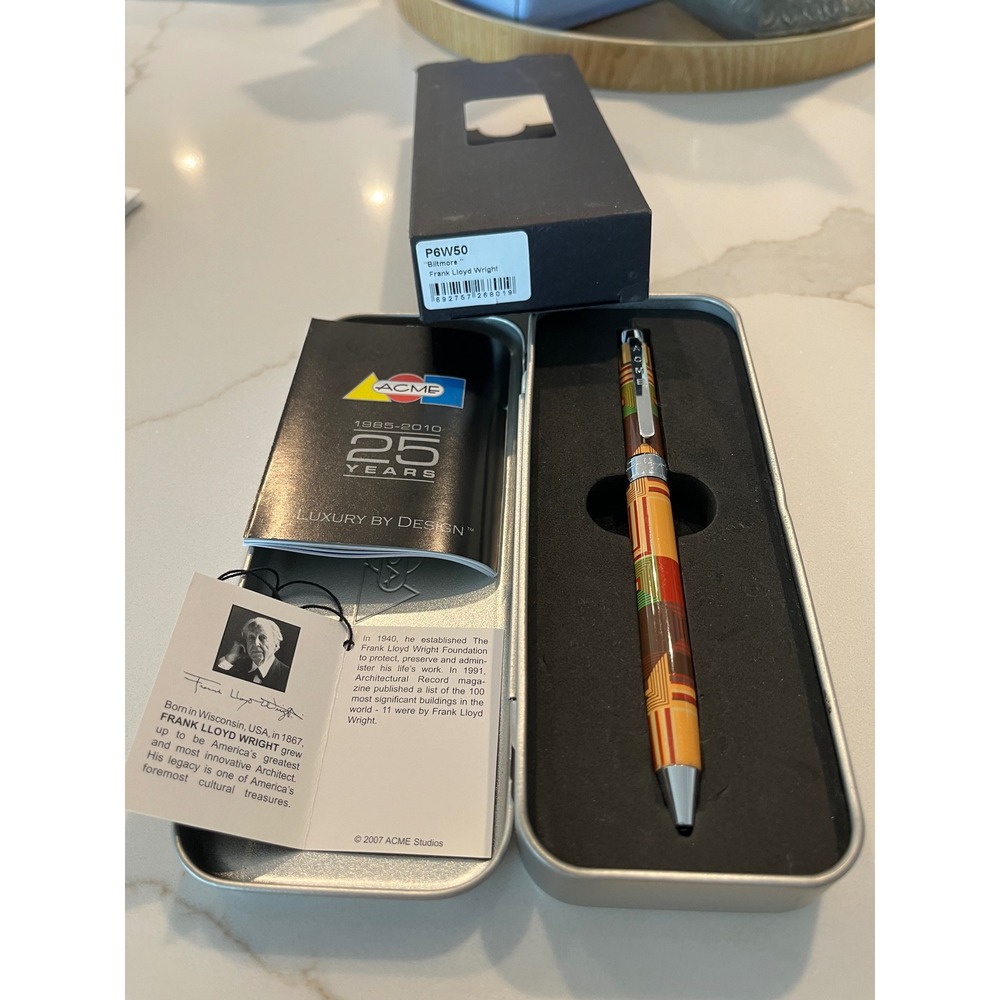 ACME Studios Frank Lloyd Wright‎ P6W50 Bittersweet Pen Luxury Design